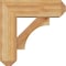 Ekena Millwork Westlake Craftsman Rough Sawn Bracket w/ Offset Brace, Western Red Cedar, 6"W x 16"D x 16"H BKT0604X16X16WTL04RWR - alternate 3